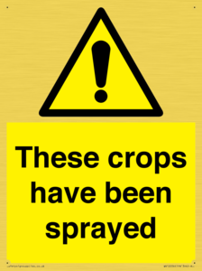These crops have been sprayed